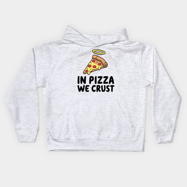 Holy Pizza Kids Hoodie by Stephland